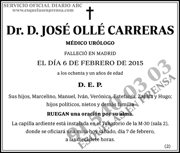 José Ollé Carreras